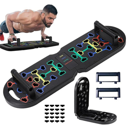 Planche de Pompes Multizone – Entraînement Ciblé, Résultats Précis. ((Multi-Zone Push-Up Board – Targeted Training)